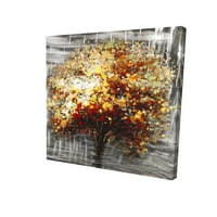Sažetak stablo po jesen - print na platnu