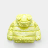 Zimski kaput za zimske kapute djeca samozalisana zimska jakna, otok Azure, srednje, žute 12-mjeseci