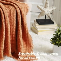 Humgreen Searhouse Rust pletenje bacajte pokrivač za kauč za kauč na kauču na kauč na kauč na kauč na