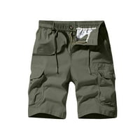 Muški teretni kratke hlače Elastirani ljetni trendy trendy casual bagesy multi-džepne rastezretne kratke
