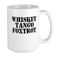 Cafeprespress - viski tango foxtrot velika krigla - OZ keramička velika krigla