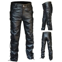 Dugi retro goth tanke muške hlače pantalone zimske jesenske punk povremene muške hlače crne xxxl