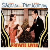 Privatni životi s lijeve Norma Shearer Robert Montgomery Movie Poster MasterPrint