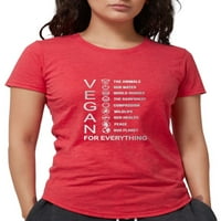 Cafepress - Vegan za sve majica - Ženska tri-mješavina majica