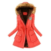 SunhillsGrace jakne kaputi za žene dugi rukav topli zadebljani kaput toplo trendi zimska modna oblogana