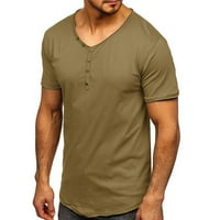 Muškarci MAD VRET VACT majica kratkih rukava Casual Ljeto Slim Fit mišićni tee vrhovi vojske zelene m