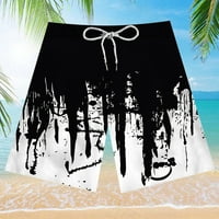 Jsaierl Muške gužve Brzo suhi elastični struk ljeto plaža kratke hlače opuštene ploče za crtanje kratke