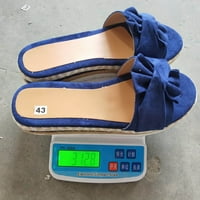 OAVQHLG3B Sandale za zazor žena ispod $ Women Bowknot Beach Ljetne papuče Platforma cipele Plus cipele