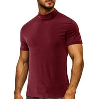 Muška majica Clearence Plus veličina kratkih rukava Casual majica s majicom s visokom ovratnikom