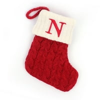 Božićne ukrase unutarnje slovo tiskane čarape od vune privjeske božićne ukrase poklon torba ženske čarape