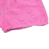 Dojenčad za djevojke Ljetne traper kratke hlače, 2 godine, djevojčice visoke elastične struke ripped