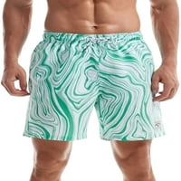 HAITE MAN Ljetne kratke hlače sa džepovima Dno Striped plaže Hlače za odmor Kuća za odmor Work Workout