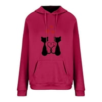 Voncos Womens Hoodie Clearence - labav modni casual s kapuljačom s dugim rukavima jesen i zimska lagana