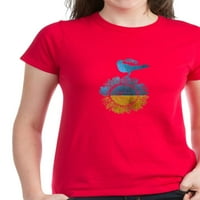 Cafepress - ukrajinska mirna ptica majica - Ženska tamna majica
