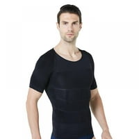 Xmarks muški klimmiranje tjelesne majice bešavne košulje košulje Tummy Control Slimmer Shapewear Ginecomastia