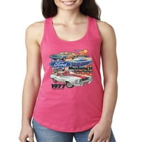 Wild Bobby, Ford Mustang II Supercoupe automobili i kamioni Ženski trkački rezervoar, vruće ružičaste,