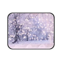 Božićne pahuljice Zimsko jutarnje pejzažne snježne padavine kućni ljubimac mačji krevet pie jastučići