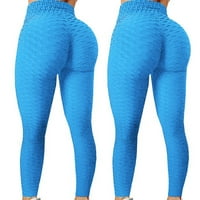 Blueeeek ženska mjehurića za podizanje hipona za dizanje fitnesa koja radi visoko struk joga hlače