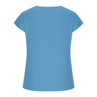 Ženska tanka košulja ugrađene majice Retro Streetwear Ležerna majica Majica s pulover s kratkim rukavima
