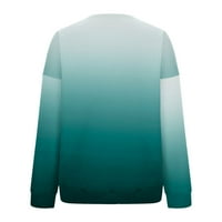 Smihono Wemens plus veličina pamučna mješavina pamuka fleece fleece crew vrat majica casual odjeća udobna