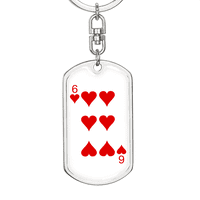 of Hearts kockač sa tipkovnicom od nehrđajućeg čelika ili 18K zlatni tag za pse