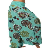 Uerlsty Plus size žene široke noge harem hlače Ljeto Aladin Boho Hippy joga pantalone