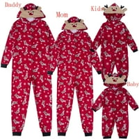 Porodica podudaranje muški ženski djeca Elk božićne pidžama noćna odjeća za rublje ROMper zip pidžama