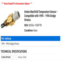 Senzor temperature usisnog razvodnika - kompatibilan sa - Dodge Stratus