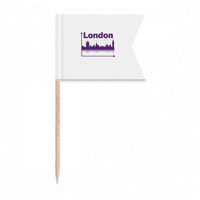 London Outline City Axis zastava za zube za označavanje za označavanje za zabavu