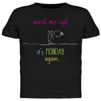 Vjetrijte me u ponedjeljak, majica - majica -image by shutterstock, muški 3x-veliki