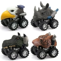 Tarmeek Dinosaur Auto igračke za dječake 3- godine - Monster igračke kamion 360 掳 Rotirajuće kaskadne