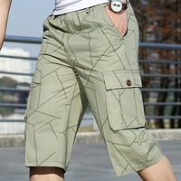 Muške hlače zazor muške ljetne casual fitness bodybuilding tiskani džep sportske kratke hlače bljeskalice