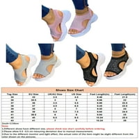 Woobling ženske cipele pletene sandale gornje platforme sklizne na ljetnim sandalama dame haljina cipela