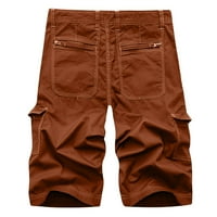 Yuwull muške kratke hlače Ljeto opušteno fit multi-tanko džepne kratke hlače lagane tjace na otvorenom