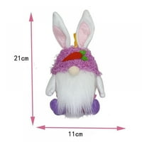 Carlendan Easter Bunny Gnome Cooke Cookie CANDY Spremnik za skladištenje JAR HORBIT Plišani ukrasi za