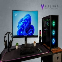 Velztorm Balizta CTO Gaming Desktop Tečno hlađenje, GeForce RT 10GB, WiFi, AIO, RGB ventilatori, 750W