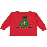 Inktastic Big BrothersAurus poklon mališana majica s dugim rukavima