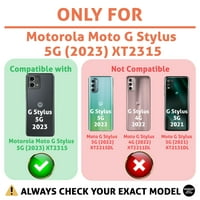 Talozna tanka futrola za telefon kompatibilna za Motorola Moto G Stylus 5G Rainbow Hearts Ispis, lagana
