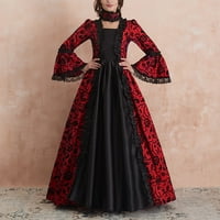 Ženska maxi haljina labava rukava kaftana party renesand srednjovjekovni kostim vintage muslimanske