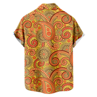 Havajski printske majice za muškarce, Paisley Tribal Print Modni dizajner Vintage Basic Unise Ležerne