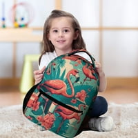 Flamingo uzorak lagani ruksak za dječju školsku torbu sa torbama za laptop sa zatvaračem Pješačenje