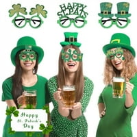 Promotivni čišćenje modne zelene naočale zeleni šeširni kostimi Cosplay Fancy haljina za irski ukras