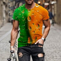 Majice za muškarce, nova modna muška majica 3D ne pozicioniranje pivo Ispis kratkih rukava okrugla vrat
