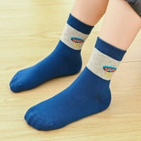 Štedni čarape za čarape gležnjače parovi djeca slatka tiska djeca srednja cijev prozračne tople čarape,
