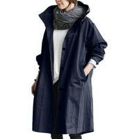 Kaput žene sklopivi kišni jakni za žene vjetrovitni kaput elegantna zimska labava odjeća divlja ženska