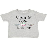 Inktastic Oma i Opa Love Me - Heart unuke Gift Toddler Boy ili Majica Toddler