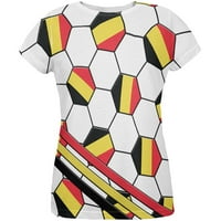 Svjetski kup Belgija nogometna lopta svuda preko ženske majice Multi LG