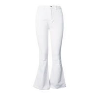 Kayannuo pantalone za žene Trendy ponude ženski vijak s vilim rupom u obliku struka MURUr Traper Micro