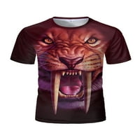NOLLA Muška majica kratki rukav Top Tops Crew Neck Majica MENS PLUS size Bluza Ljeto 6 # Tiger XL