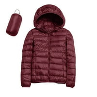 PXIAKGY WOOTO otporan Lagana jakna s kapuljačom s kapuljačom Vjetroottni zimski kaput sa recikliranom